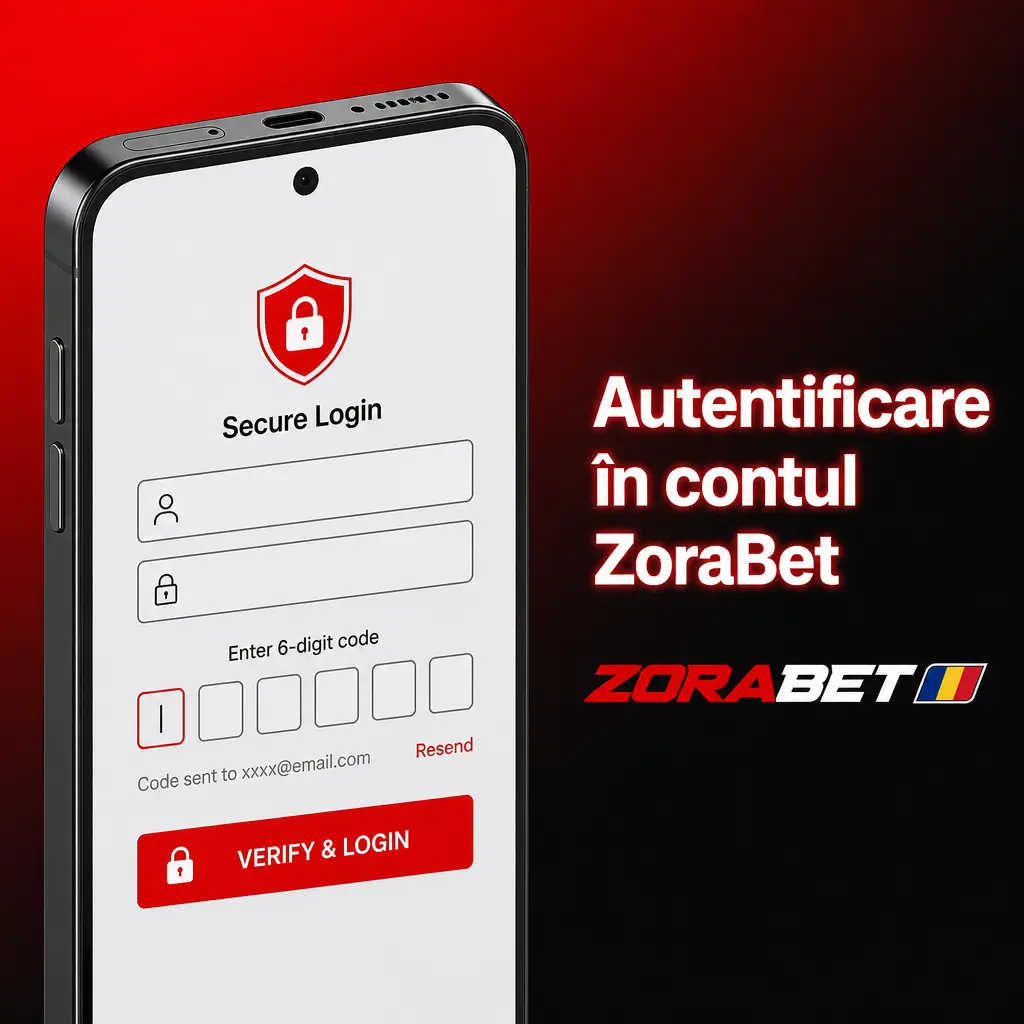 Ecran de autentificare ZoraBet pentru acces la sold, bonusuri active, depuneri și bilete sportive