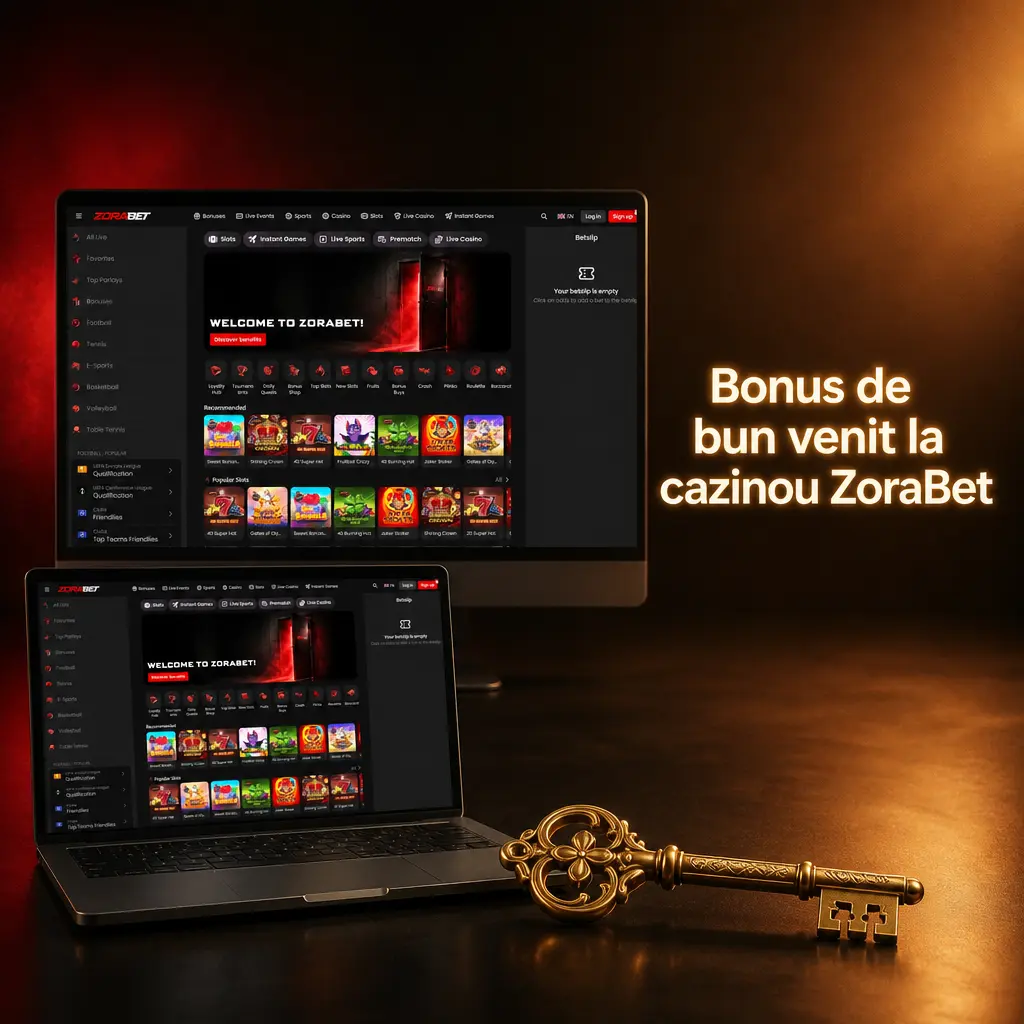 Bonus de bun venit ZoraBet: 4 bonusuri de 500% până la 3000 EUR pentru păcănele, cazinou live și sport