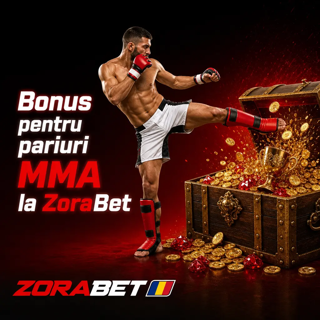 Bonus pariuri MMA la ZoraBet: 100% până la 500 RON pentru primul depozit sport în 2026