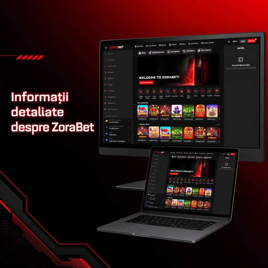 ZoraBet România platformă pentru pariuri sportive, casino online, jocuri live și cont securizat