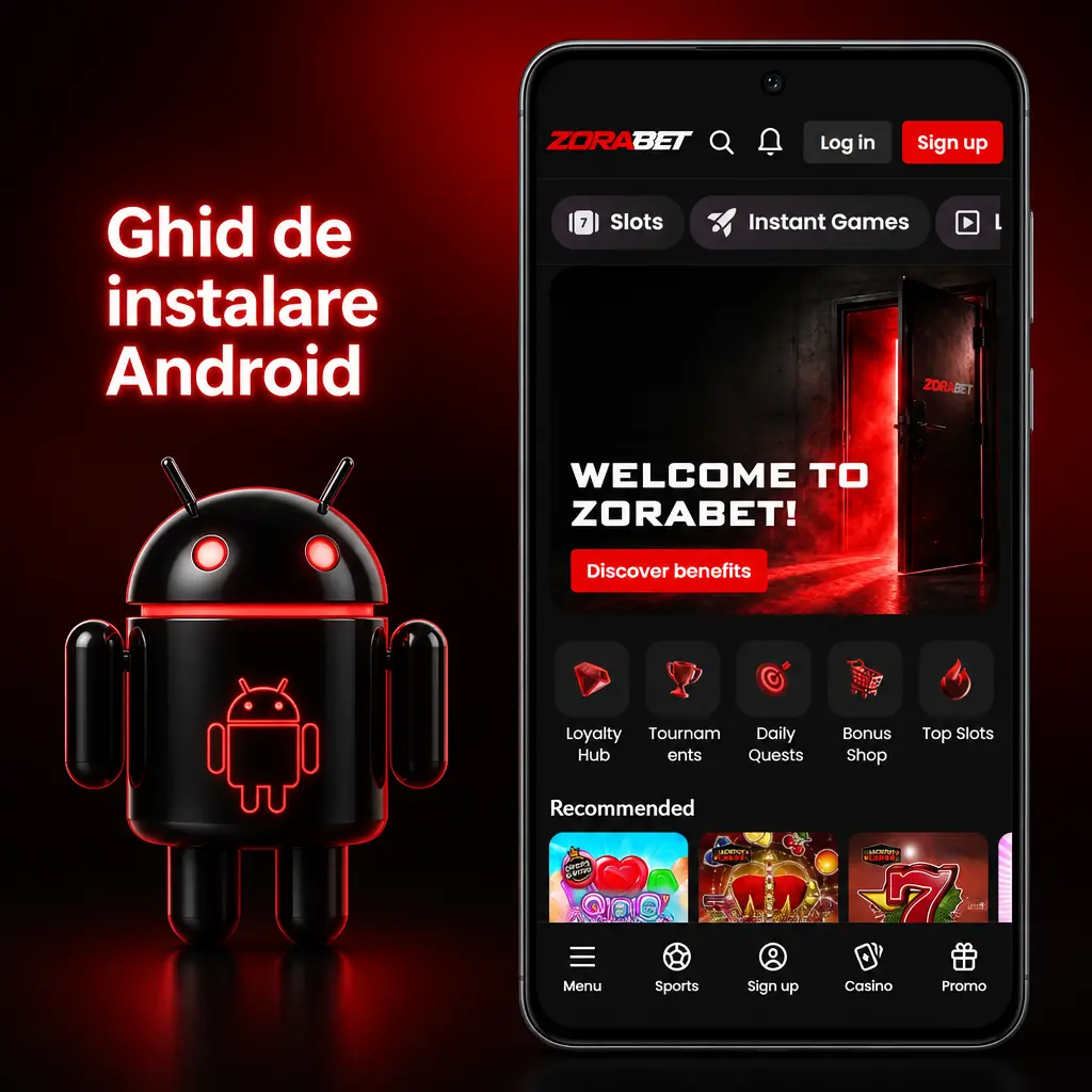 Ghid de instalare Android pentru descărcarea aplicației și plasarea unui bilet MMA în RON
