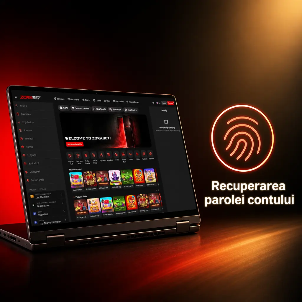 Ecran de recuperare a parolei contului prin email sau telefon, cu link de resetare sau cod SMS